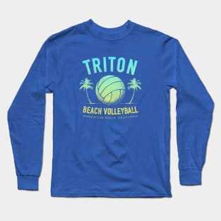 Triton Beach Volleyball (Gradient) Long Sleeve T-Shirt
